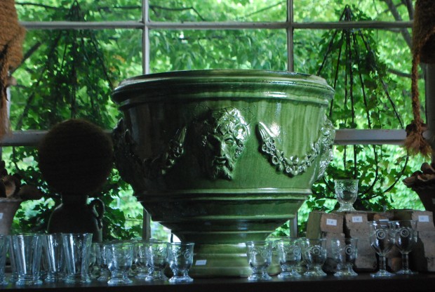 glazed French pots