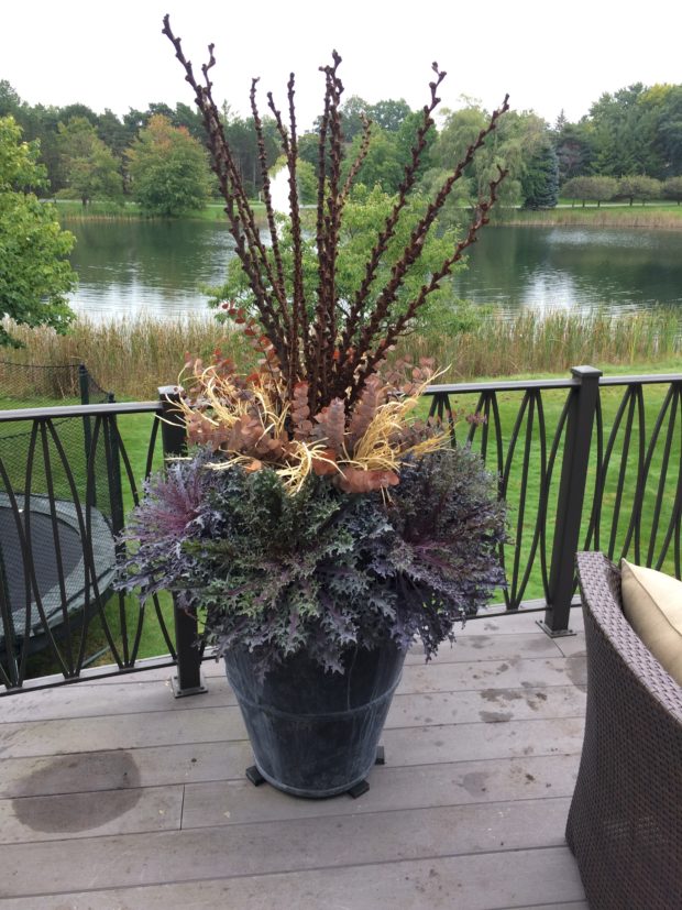 fall container arrangement