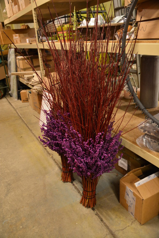 red twig dogwood centerpiece for wintrer